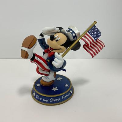-181- DANBURY MINT | Mickey Mouse â€œStars And Stripes Foreverâ€ Figure