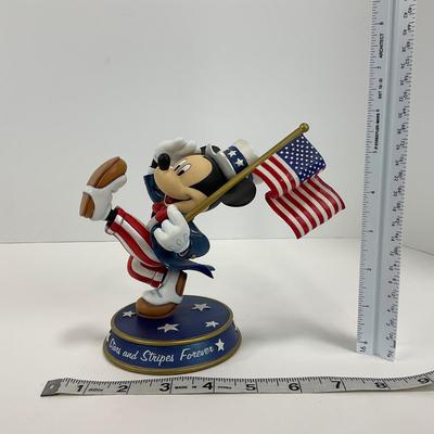 -181- DANBURY MINT | Mickey Mouse â€œStars And Stripes Foreverâ€ Figure