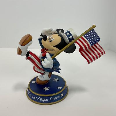 -181- DANBURY MINT | Mickey Mouse â€œStars And Stripes Foreverâ€ Figure