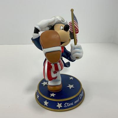 -181- DANBURY MINT | Mickey Mouse â€œStars And Stripes Foreverâ€ Figure