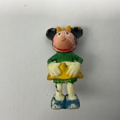 -192- COLLECTIBLE | Vintage Disney Mickey Mouse, Minnie Mouse, & Donald Duck Figures
