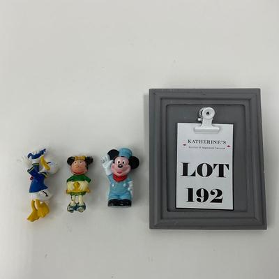 -192- COLLECTIBLE | Vintage Disney Mickey Mouse, Minnie Mouse, & Donald Duck Figures