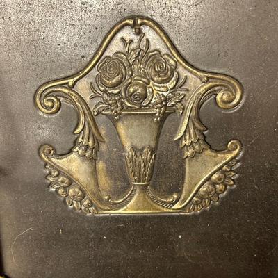 Antique German wall hanging letter mail sorter, organizer, metal wall organizer, home office organizer