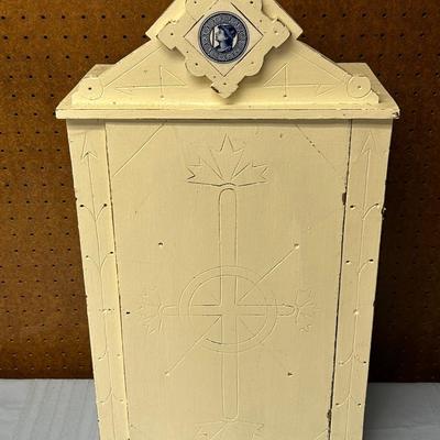 Wall Cabinet, Medical, Old Shaving or Medicine Shelf with Door and Shelves