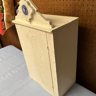 Wall Cabinet, Medical, Old Shaving or Medicine Shelf with Door and Shelves