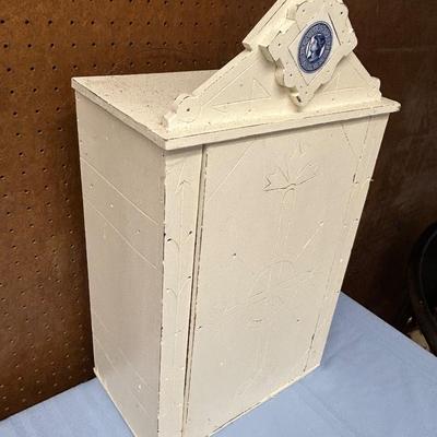 Wall Cabinet, Medical, Old Shaving or Medicine Shelf with Door and Shelves