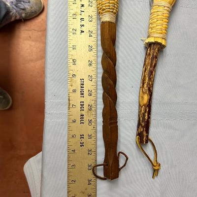 Lot of 2 Vintage Berea College Crafts Student Industries Broom Kentucky