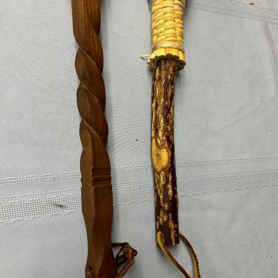 Lot of 2 Vintage Berea College Crafts Student Industries Broom Kentucky