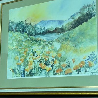 Signed artist proof 15/68 - CALIFORNIA MEADOWS