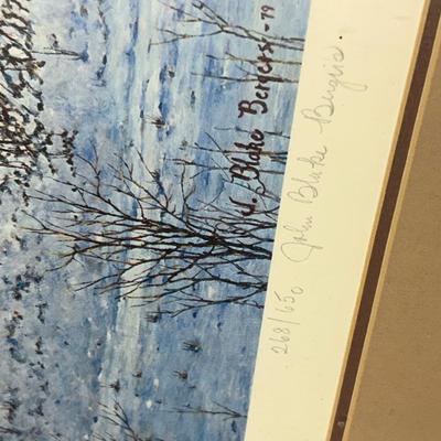 John Blake Bergers On Lovely Creek Lithograph