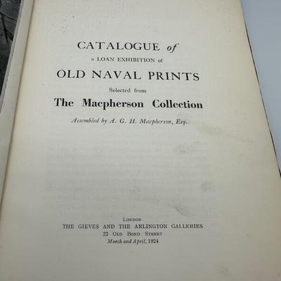 Catalog of Old Naval Prints