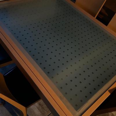 Calligaris Bon Ton Wood & Glass Extendable Dining Table
