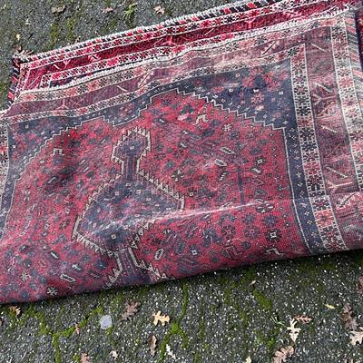Persian Rug Antique, Area Carpet Rug 78â€ x 58.5