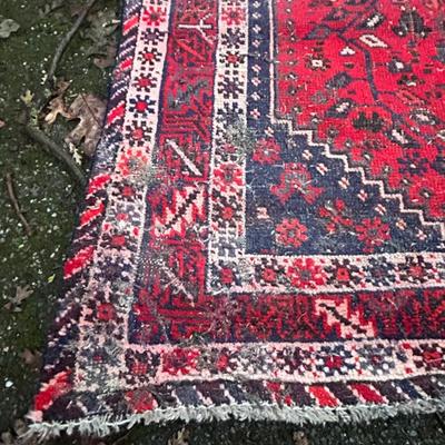 Persian Rug Antique, Area Carpet Rug 78â€ x 58.5