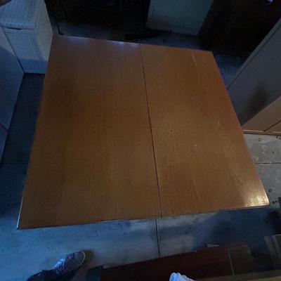 Vintage Maple and Oak 5-Leg Table