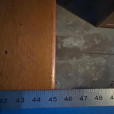 Vintage Maple and Oak 5-Leg Table