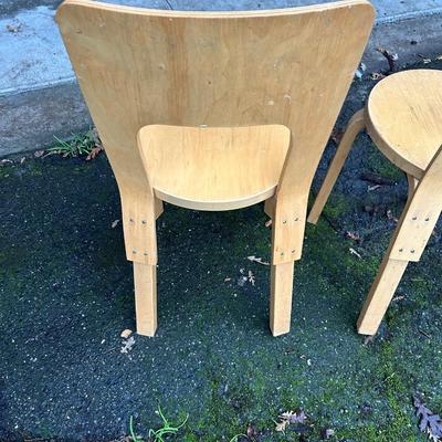 Vintage Alvar Aalto chairs ICF - lot of 2 chairs