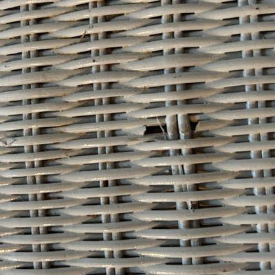 WHITE WICKER CHEST
