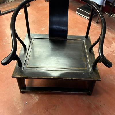 Antique Chinese Low Meditation Chair - Early 20th Century