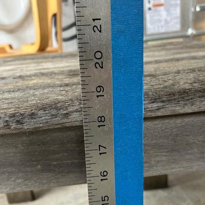 Outdoor wooden table or plant stand