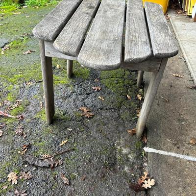 Outdoor wooden table or plant stand