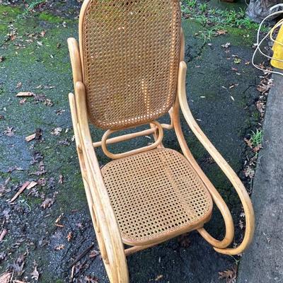 Genuine Thonet Bentwood Rocking Chair - Cane Back Chair -Great Vintage Condition