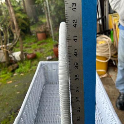 Pier 1 Collin tiered light blue color Basket stand.