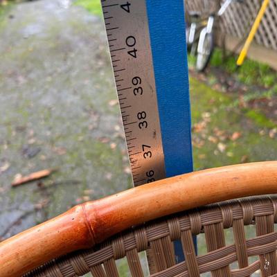 Wicker weave chair, outdoor patio chair