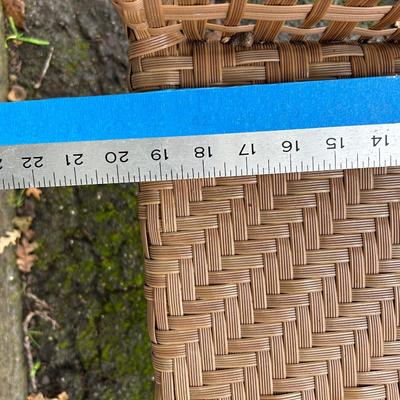 Wicker weave chair, outdoor patio chair