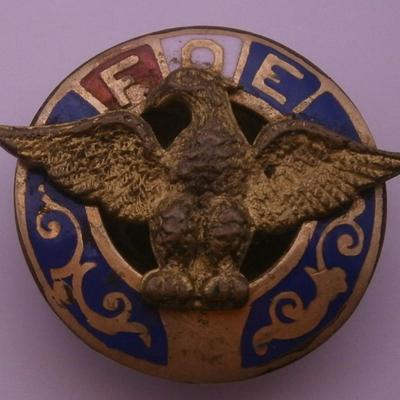 Antique Fraternal Order of Eagles Membership Pin