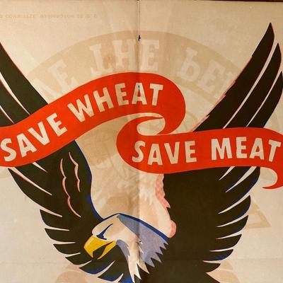 Vintage Paper Poster Printed in 1947.