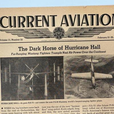 Current Aviation Magazines. WWII USAAC Education.