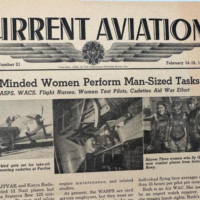 Current Aviation Magazines. WWII USAAC Education.