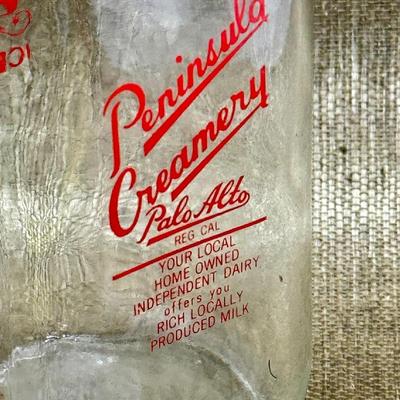 LOT 12 - Peninsula Creamery Palo Alto Milk Bottle