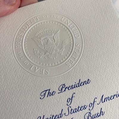 1991 Queen Elizabeth Visit Invitations and Official White House Photos