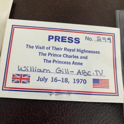 Press Pass Lot - Prince Charles Nixon USSR Gorbachev Puerto Rico