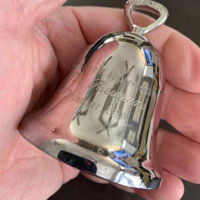 Silverplate Ornament Bell From The Reagans