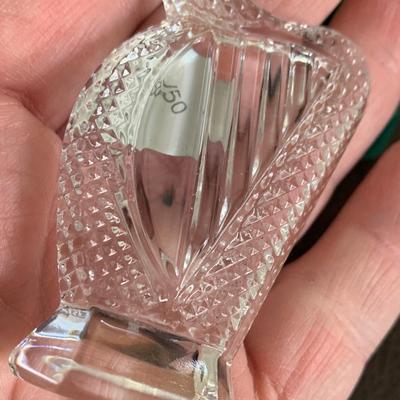 Waterford Crystal Miniature Harp In Pouch and Box