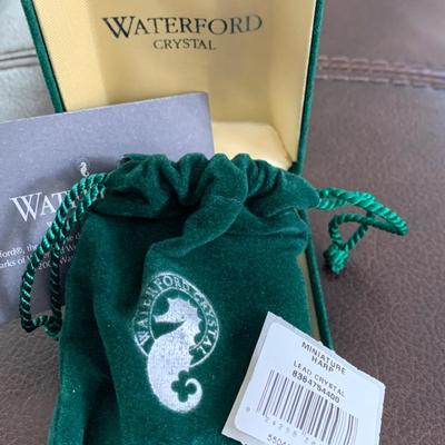 Waterford Crystal Miniature Harp In Pouch and Box