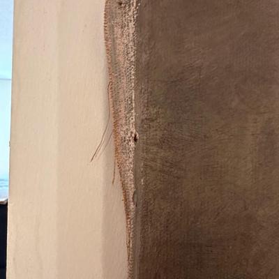 Antique Oil Canvas of Navy Soldier