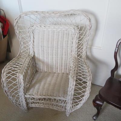 Teddybears and Rabbit Stuffed Animal Lot of 4 Animals and 2 Doll Chairs.
