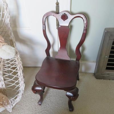Teddybears and Rabbit Stuffed Animal Lot of 4 Animals and 2 Doll Chairs.
