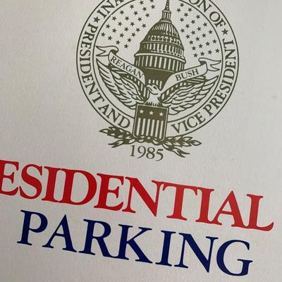 Large Cardboard Inaugural Parking Pass