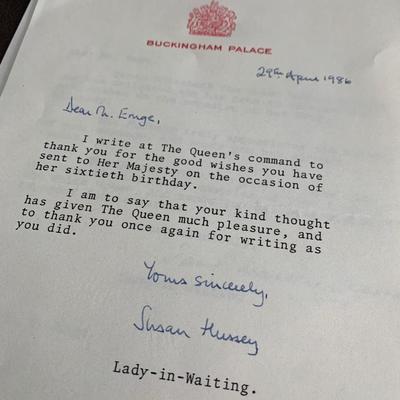 Buckingham Palace Letters Lot