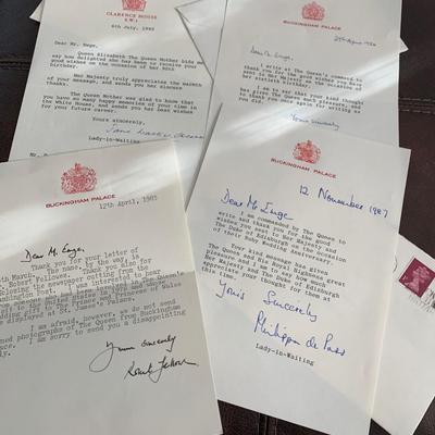 Buckingham Palace Letters Lot