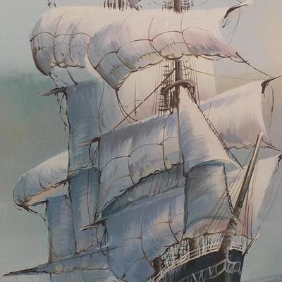 ' Traditions under Sail" by Martens. Original Oil on Canvas.