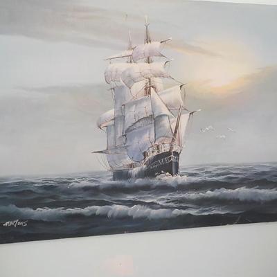 ' Traditions under Sail" by Martens. Original Oil on Canvas.