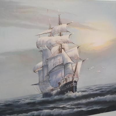 ' Traditions under Sail" by Martens. Original Oil on Canvas.