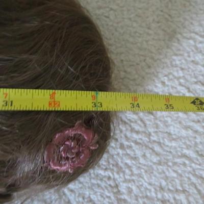 Porcelain Casual Brunette Dress Doll - as seen