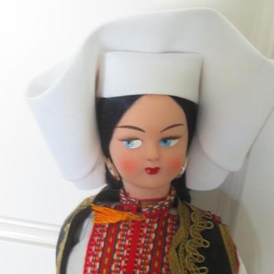 Yugoslavia Bride Cloth Doll Vintage 1970s -